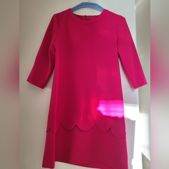 Kate Spade Pink Scalloped Dress Size 0 - Picture 4 of 8